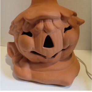 Terracotta Pumpkin Lantern